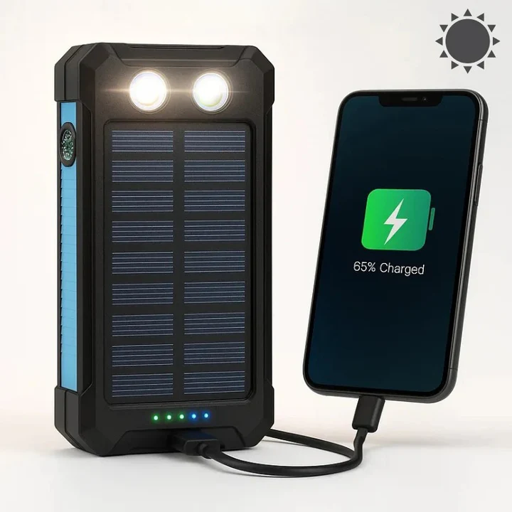 30,000mAh Solar Power Bank