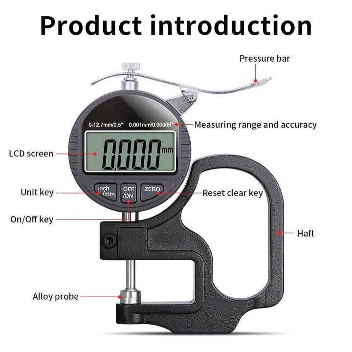 Thickness Measuring Tool for Paper Cloth Metal