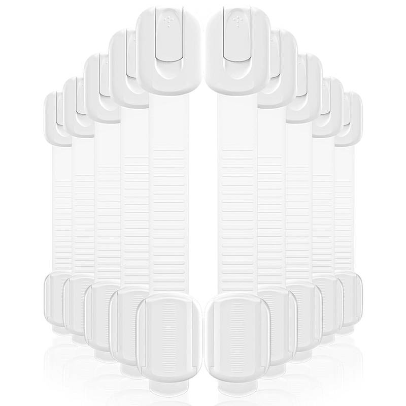 Baby-Proof Cabinet Locks – 10 Pack