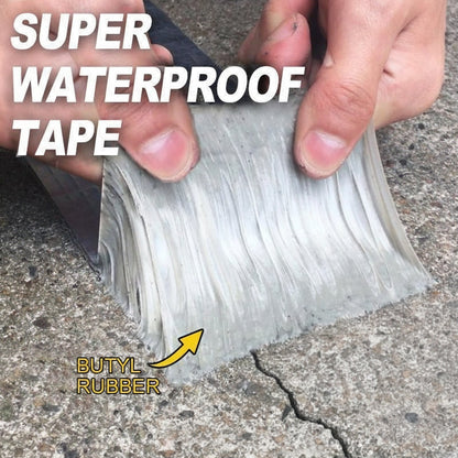 Waterproof Butyl Tape with Aluminum Foil Backing and Cold Weather Performance, 5 Meters