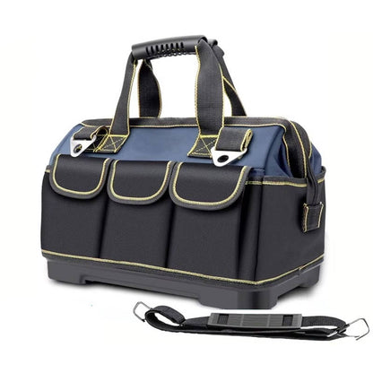 Heavy Duty Tool Bag with Wide Mouth and Waterproof Base
