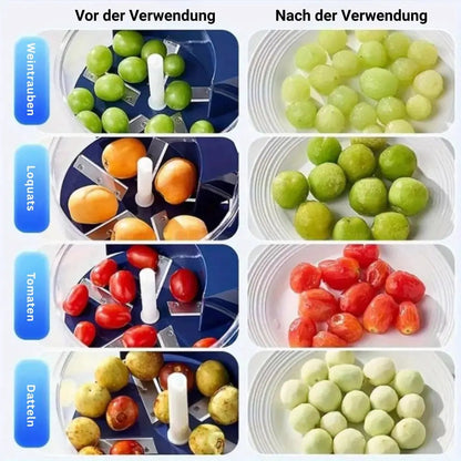 Electric Fruit and Vegetable Peeler with Five Rotating Blades and Rechargeable Battery