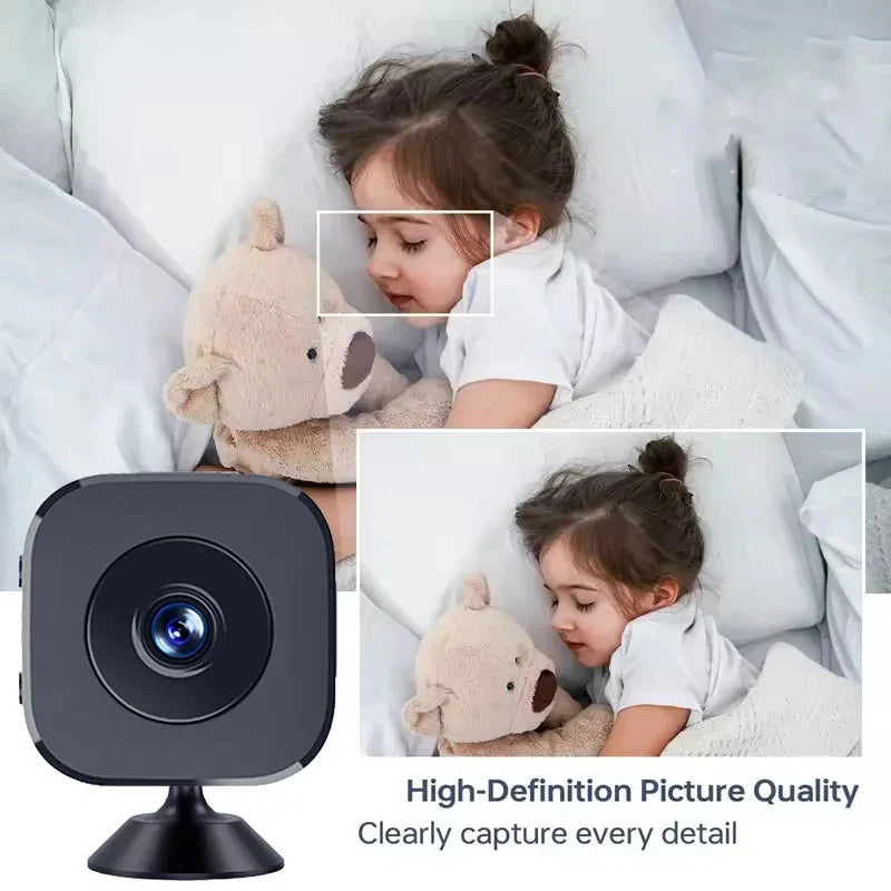 1080P HD Wireless Security Camera with Night Vision and Magnetic Bracket, 70g Compact