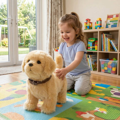 Realistic Interactive Dog Robot, Walking, Barking and Wagging Dog