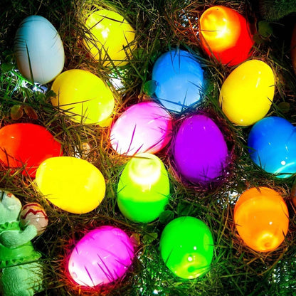 Clear Fillable Plastic Easter Eggs for Crafts and Decorating, Transparent DIY Easter Egg Ornaments for Easter Basket Fillers