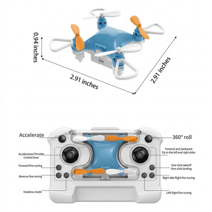 Upgraded Mini RC Stunt Drone, 360° Flip Quadcopter with Altitude Hold for Kids and Beginners