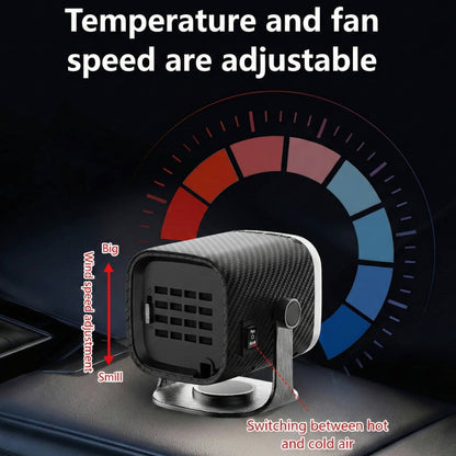 12V/24 Portable Car Heater and Defroster 120W/150W Fast Heating Ceramic Fan for Windshield Defogging