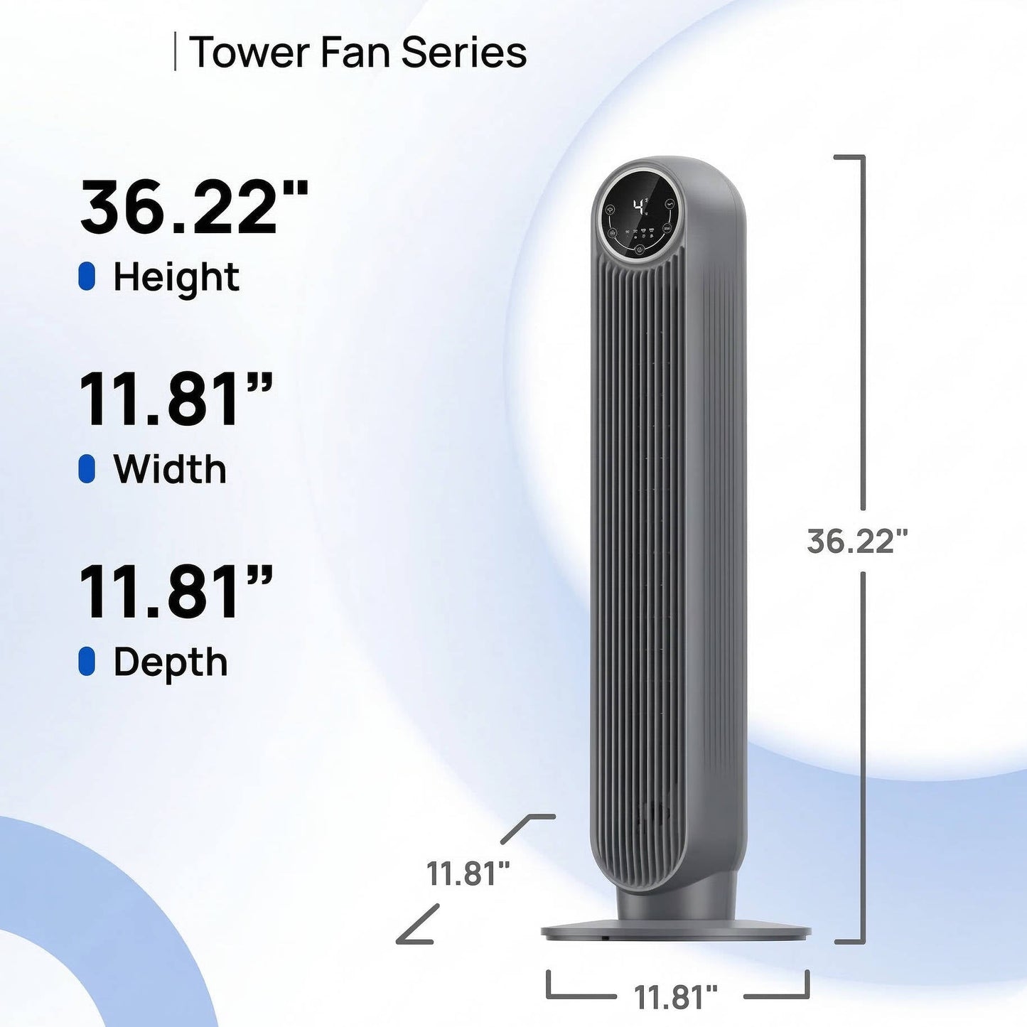 Portable Ac Unit Air Conditioner for Home and Office, Bladeless Air Cooler Tower Fan, Ultra Quiet, 8 Speeds, 4 Modes