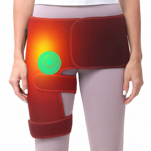 Electric Hip and Lower Back Heating Wrap with Graphene Elements – Adjustable Heat Settings, Vibration Modes, Auto Shutoff, 18.5 Inch Coverage