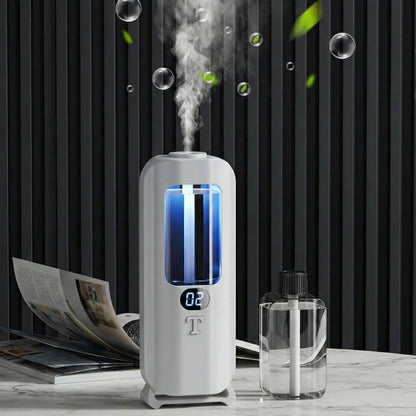 Air Humidifier and Aromatherapy Diffuser with Digital Display and Colored LED Lights