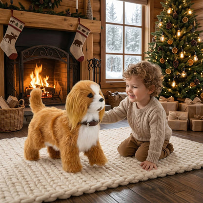 Realistic Interactive Dog Robot, Walking, Barking and Wagging Dog