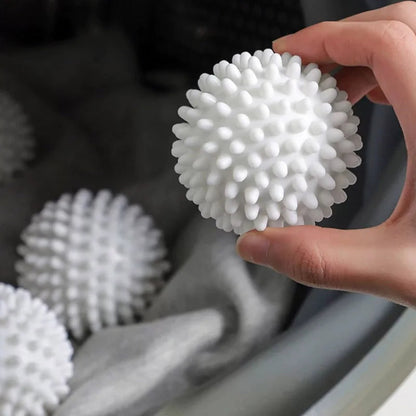 Reusable Dryer Balls with Textured Nubs and Fabric Separation, Set of 5