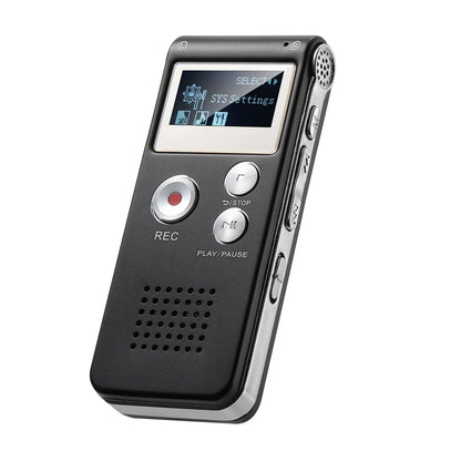 Portable Audio Recorder with WAV Playback and Compact Design