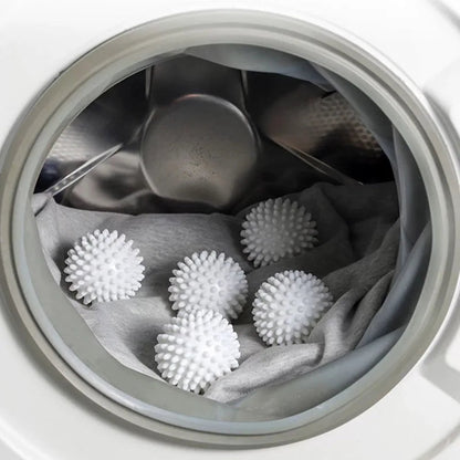 Reusable Dryer Balls with Textured Nubs and Fabric Separation, Set of 5
