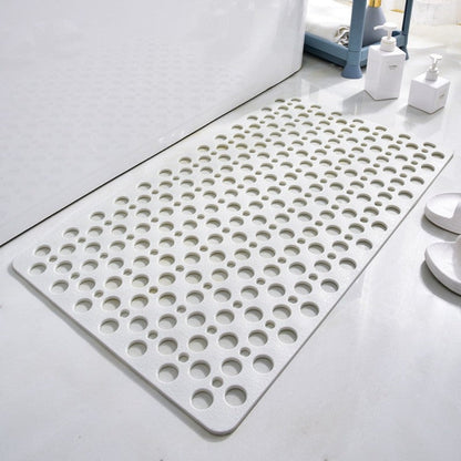 Shower Mat with Suction Cups, Non-Slip Surface, Drainage Holes, 16x28 Inch Bathroom Mat