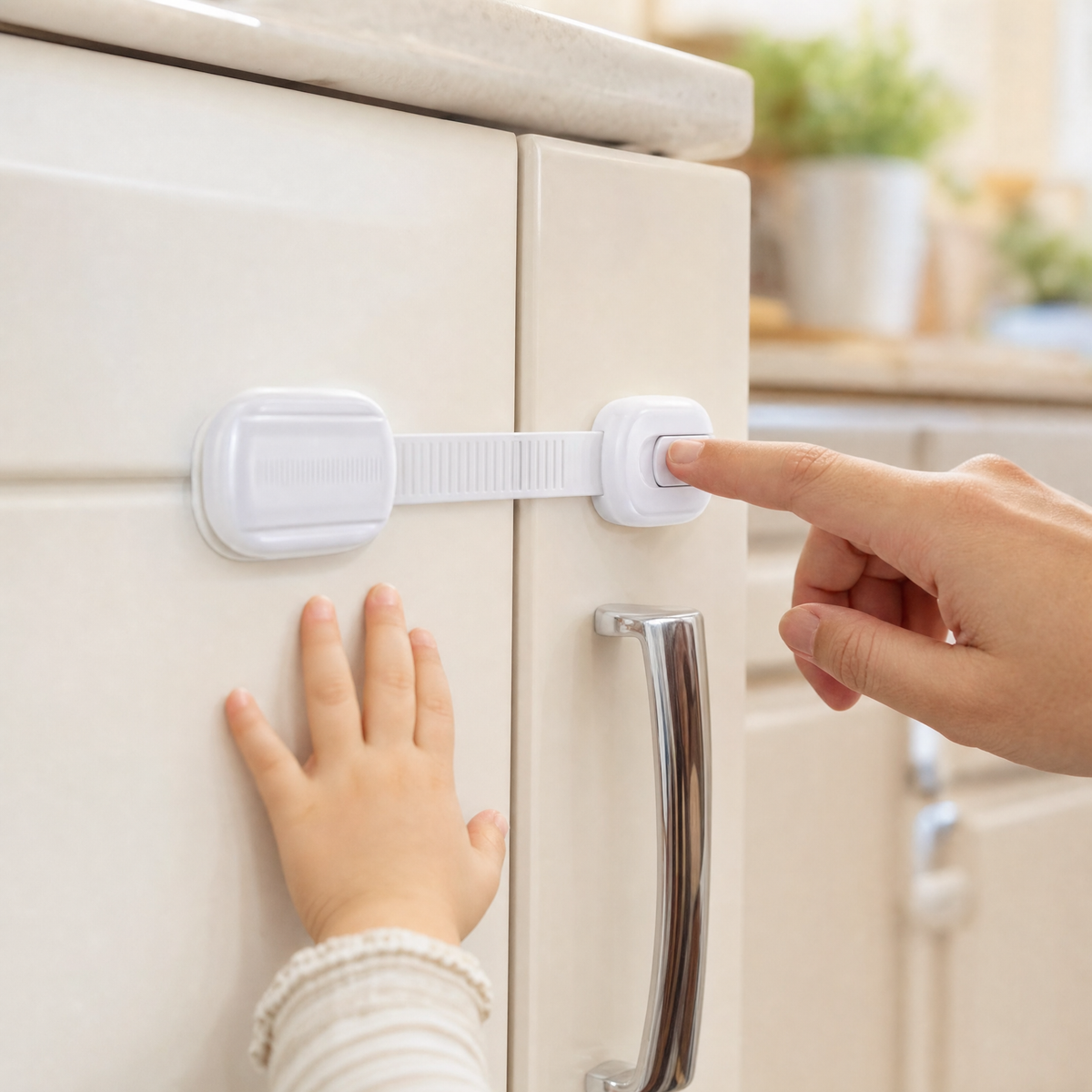 Baby-Proof Cabinet Locks – 10 Pack