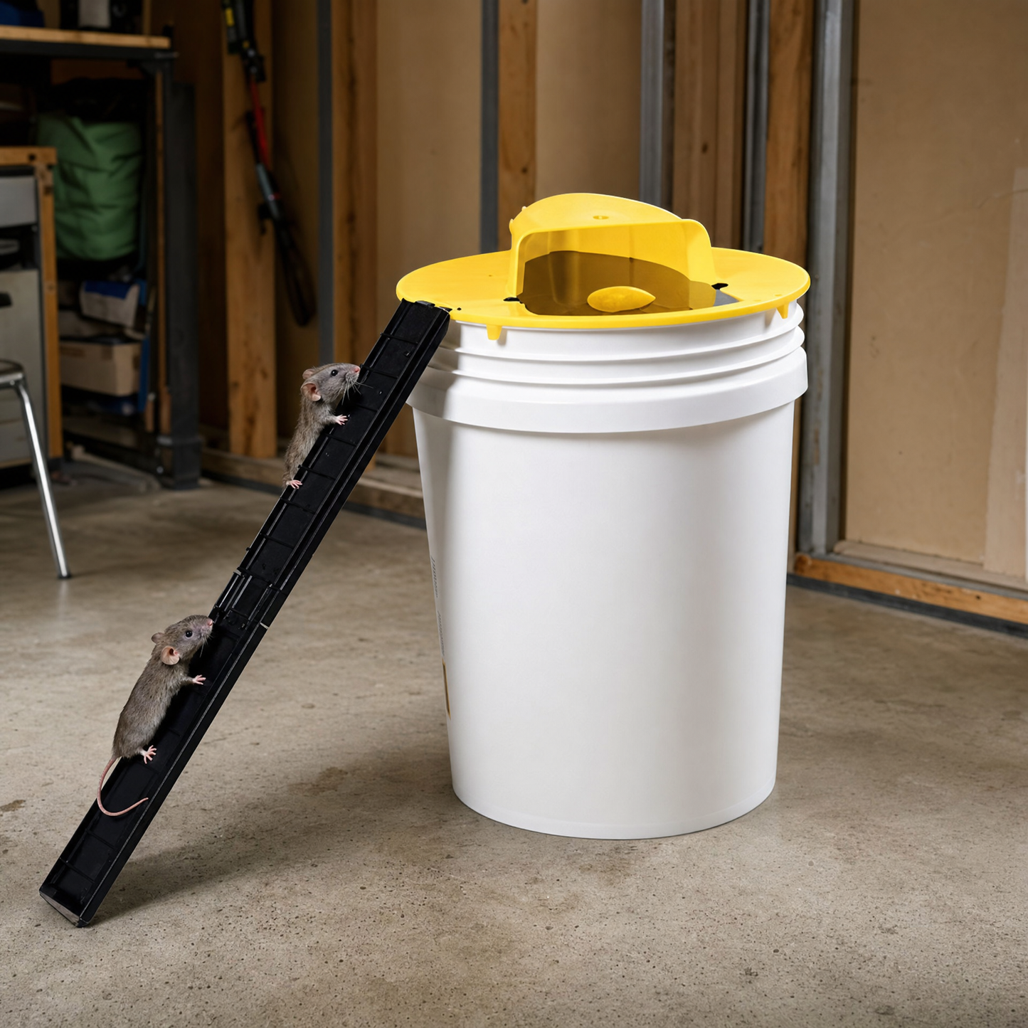 Reusable Humane Bucket Mouse Trap