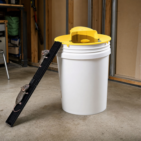 Reusable Humane Bucket Mouse Trap