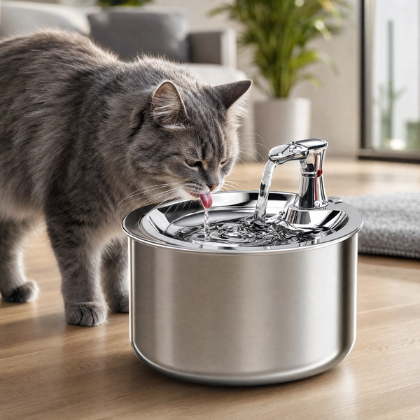 Smart Stainless Steel Cat Fountain