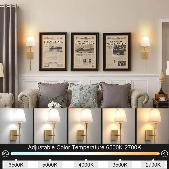 Rechargeable Wireless Wall Light Set pack of 2
