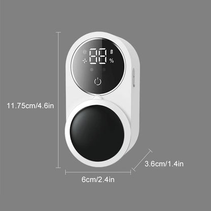 UV Toothbrush Sterilizer and Holder, Wall Mount Automatic Induction Sanitizer, Touchless Bathroom Organizer for Electric and Manual Brushes