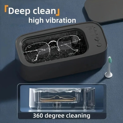 USB Ultrasonic Cleaner High Frequency Vibration Machine for Jewelry, Glasses, Watches and Dentures
