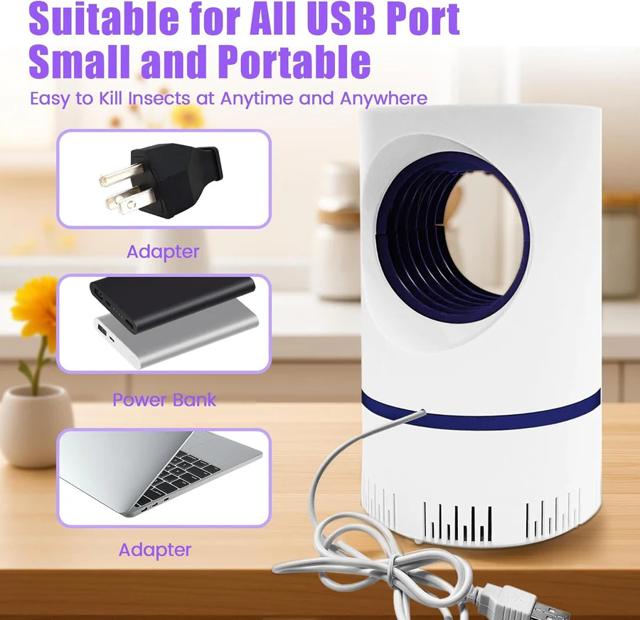 UV Light Insect Trap, Indoor/Outdoor Mosquito Fly Killer