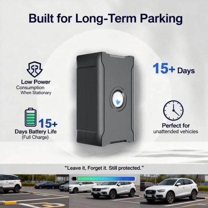 Hidden Wireless GPS Tracker, Global Real Time Car Locator with IoT SIM, Vibration Alarm and Geo Fence, Long Life Anti Theft Device
