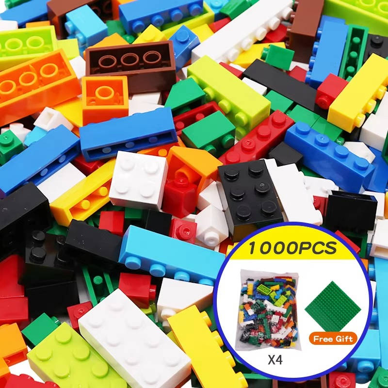 Building Blocks 1000 PCS Bulk Set Classic Bricks Toy for Kids Ages 6+