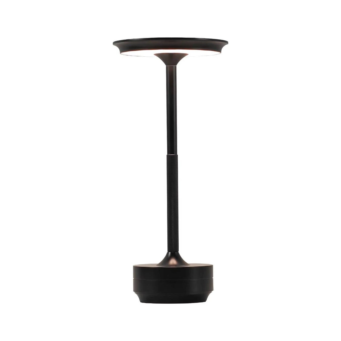 Modern Cordless Touch LED Table Lamp, Wireless Electroplated Metal Bedside Night Light for Bedroom and Living Room