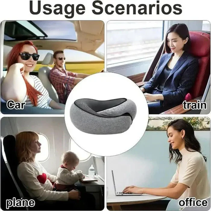 Snail Style Memory Foam, Travel Curved Neck Pillow