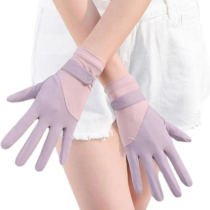 Womens Breathable UV Sun Protection Driving Gloves