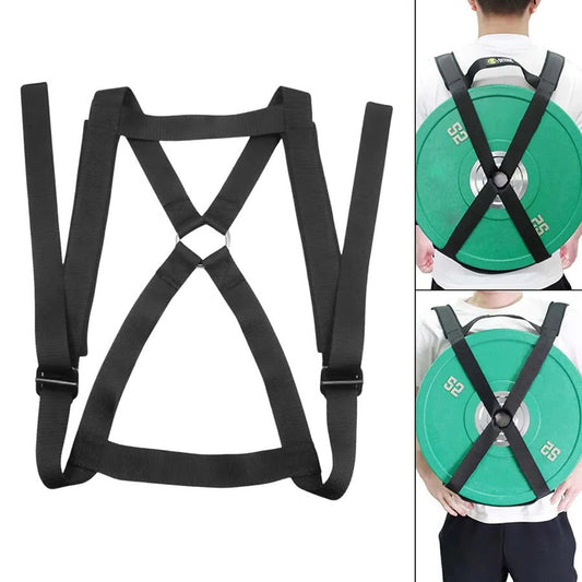 Adjustable Weighted Training Vest for Barbell Plates