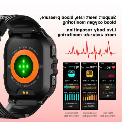 Waterproof Smartwatch,  Fitness Tracking, Bluetooth 5.0