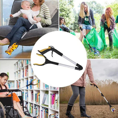 Foldable Reacher Grabber, Rotating Pick Up Tool