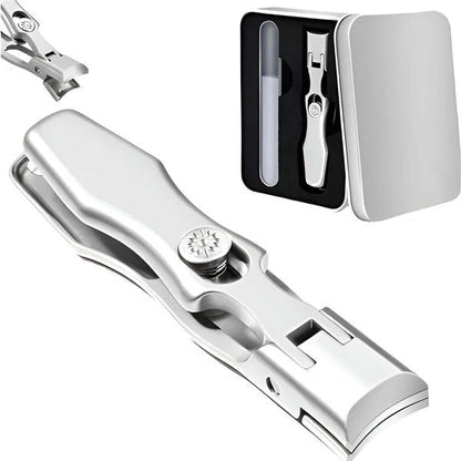 Stainless Steel Nail Clipper, Ergonomic Handle, Compact Travel Design