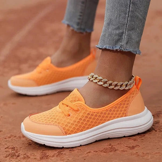 Womens Mesh Orthopedic Shoes with Memory Foam Cushioning and Arch Support