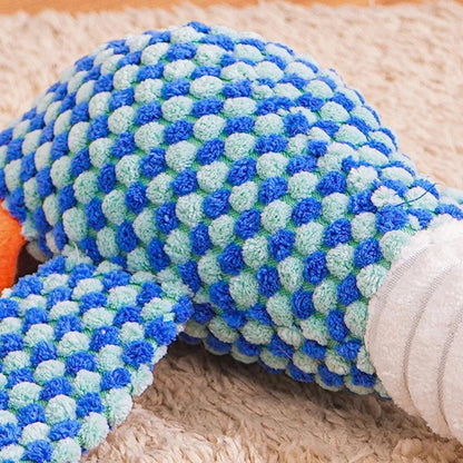 Duck Plush Chew Toy for Dogs with Squeaker