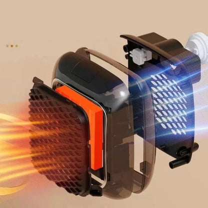 Mini Electric Wall Heater, 800W Plug-In Portable Design