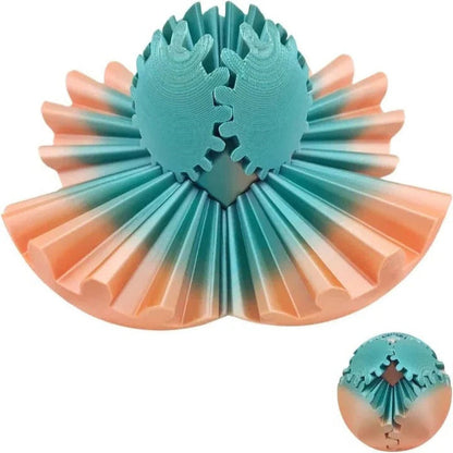 Whirling Steampunk Fidget Ball – Calming Gear Toy for Focus