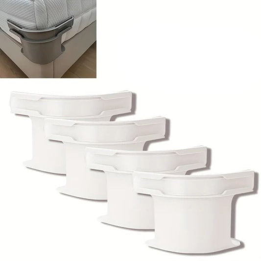 4 Piece Mattress Corner Strap Set with High Tension Sheet Holders for Secure Bed Linen Fit