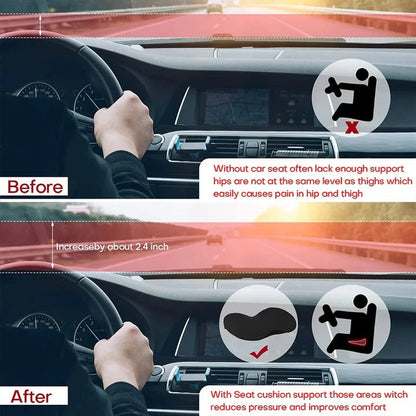 Ergonomic Car Booster Seat Cushion for Adult Comfort