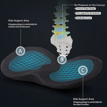 Ergonomic Car Booster Seat Cushion for Adult Comfort