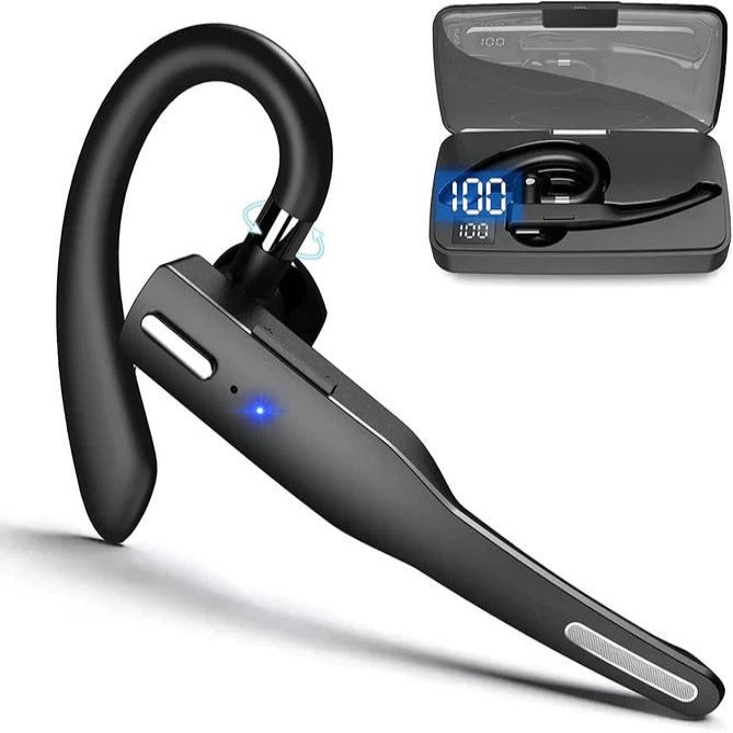 Hands-Free Wireless Bluetooth Headset with Dual Microphones