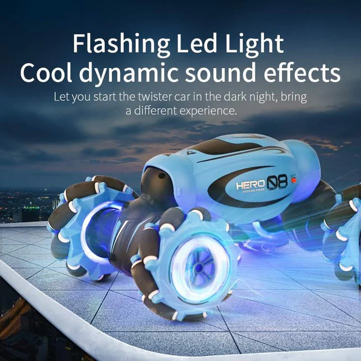 Kids RC Stunt Car with Twisting Body and Gesture Sensor