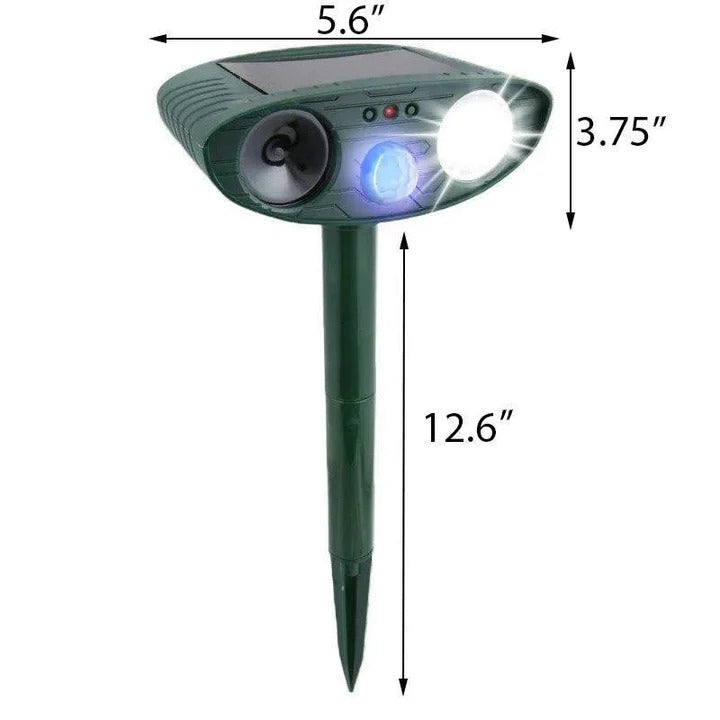 Solar Ultrasonic Motion-Activated Pest Device, Set of 4