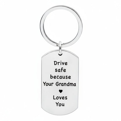 Durable Stainless Steel Keychain, Engraved Daily Reminder Gift