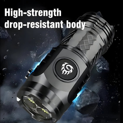 Rechargeable Mini Flashlight, Multiple LED Light Source