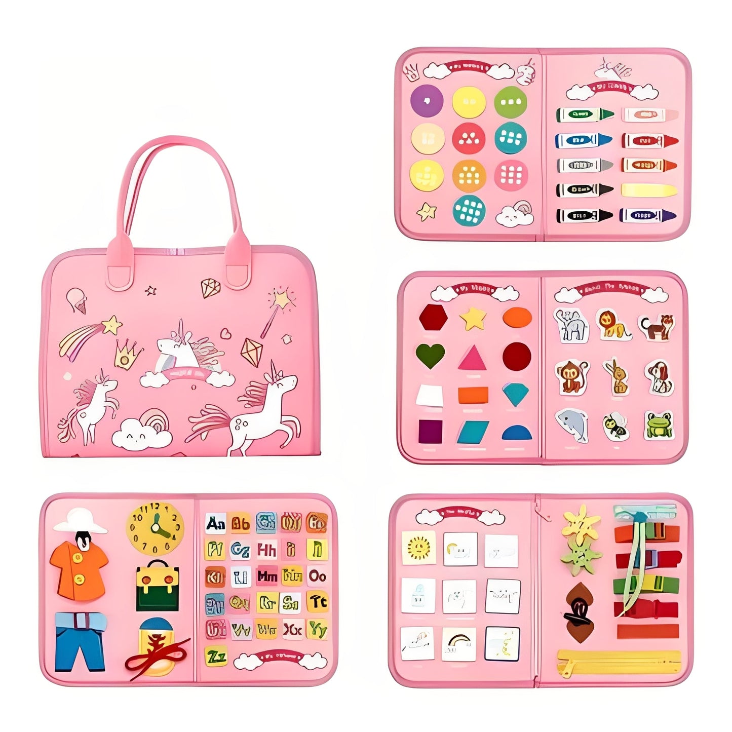 Montessori Learning Board, Educational Activity Center for Toddlers