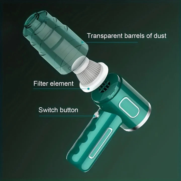 Mini Vacuum Cleaner USB Rechargeable for Car and Home